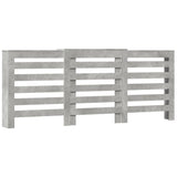 Radiator Cover Concrete Grey 205x21.5x83.5 cm Engineered Wood 852720