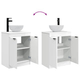 Bathroom Vanity with Sink High Gloss White 54 x 35 x 83 cm 890142