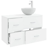 Bathroom Furniture Set 2 pcs White Engineered Wood 3403952