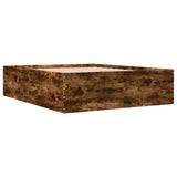 Bed Frame without Mattress Smoked Oak 150x200 cm 3280920