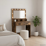 Dressing Table Smoked Oak 79 x 41 x 135 cm Engineered Wood 865086