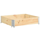 Pallet Collar 100x100 cm Solid Pine Wood 310056