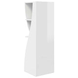 Corner Cabinet High Gloss White 32x32x102cm Engineered Wood 889859