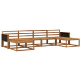 Outdoor Sofa Set 6 pcs Natural Solid Acacia Wood 3382772