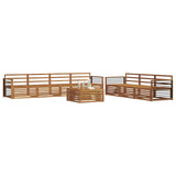 Outdoor Sofa Set 8 pcs Natural Solid Acacia Wood 3373149
