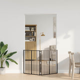 Dog Gate 2 pcs Black 80 x 80 cm Galvanised Steel 892005