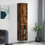 Highboard Smoked Oak 34.5x34x180 cm Engineered Wood 3199078