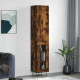 Highboard Smoked Oak 34.5x34x180 cm Engineered Wood 3199078