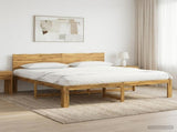 Double Bed Frame with Headboard ROSTOCK White 180 x 200 cm 3405457