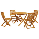 5 Piece Folding Garden Dining Set Solid Wood Acacia 3295249