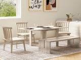 Four-Seater Drop Leaf Dining Table - Wood Effect T3398P344137