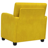 Armchair Yellow Velvet 42043419