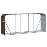 Log Holder Brown 234x45x100 cm Galvanised Steel 364575