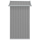 Garden Shed Grey 126x97,5x177 cm Galvanised Steel 316234