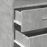 Highboard Concrete Grey 45x42.5x185 cm Engineered Wood 3281451