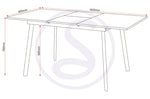 ZNTS Avery Extending Dining Table 400-403-055