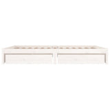 3103509 Bed Frame without Mattress with Drawers White 120x200 cm