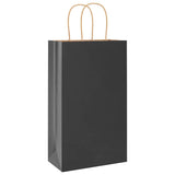 ZNTS Paper Bags 250 pcs with Handles Black 21x11x36 cm 4101645