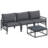 Garden Sofa Set Anthracite Steel 3378963