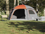 Family Tent Igloo 6-Person Grey and Orange Waterproof 4009571