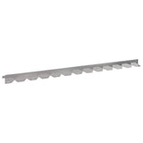 Lawn Edging 20 pcs 102 x 4 x 4 cm Steel Silver 8008731