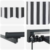 Awning Frame Anthracite and White 400 x 300 cm 3330525