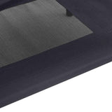 Dog Bed Folding Manual Black 122 x 93 x 106.5 cm Steel 42008168