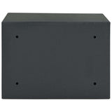 Safe Box with Lock Dark grey 35 x 25 x 25 cm Steel 42011315
