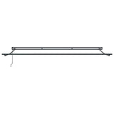Retractable Awning Manual White 500x300 cm Fabric 3331367