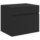 Bathroom Furniture Set Black Engineered Wood 3404291