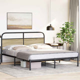 Bed Frame Without Mattress 150x200 cm King Size Sonoma Oak Engineered Wood 4100260