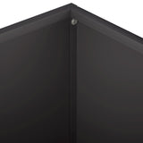 Garden Planter 2 pcs Black 40 x 40 x 30 cm Cold-rolled Steel 8005037