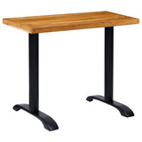 Bistro Table Legs 2 pcs Black 61x8x72 cm Cast Iron 325428
