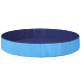 Dog Pool Folding Blue 200 x 30 cm Thick PVC 42028267