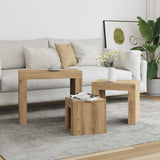 Nesting Coffee Tables 3 pcs Artisian Oak Engineered Wood 856673