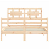 Bed Frame without Mattress 120x200 cm Solid Wood 3194436