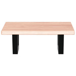 Basin Shelf Wall Mounted Steel and Solid Wood Oak 3302559
