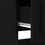 Highboard Black Oak 36 x 35.5 x 103.5 cm Engineered Wood 862819