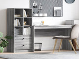 Desk with Drawer with Shelf with Storage 2 pcs Grey Sonoma 3337334