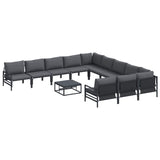 Garden Sofa Set Anthracite Steel 3379025