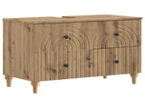 Bathroom Sink Cabinet ALKMAAR Artisan Oak 82 x 41x 59 cm 896144