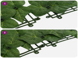 Balcony Screen with Leaves Green 500 x 75 cm 42040655
