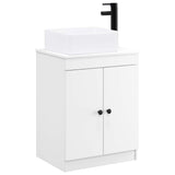 Bathroom Furniture Set White Engineered Wood 3404232