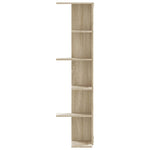 ZNTS Wall Corner Shelf Sonoma Oak 36.5x36.5x140 cm Engineered Wood 852629