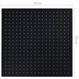 Rain Shower Head Stainless Steel 50x50 cm Square Black 147699
