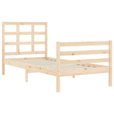 Bed Frame without Mattress Small Single Solid Wood 3193946