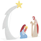Nativity Scene Warm White 149 x32 x 127.5 cm Polyester 42019623