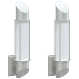 Outdoor Wall Lights 2pcs Silver Stainless Steel 4006293