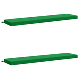 2-Piece Bench Cushions SOEST 2 pcs 100% Polyester Green 950107