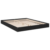 Bed Frame without Mattress Black 160x200 cm Engineered Wood 842008